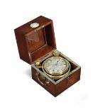 An historic two day marine chronometer that served aboard HMS Warrior. Dent London, Chronometer...