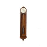 A fine and very rare late 19th century mahogany eight day, spring driven wall regulator of small ...