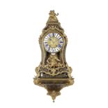 An impressive second quarter of the 18th century French tortoiseshell boulle inlaid bracket clock...