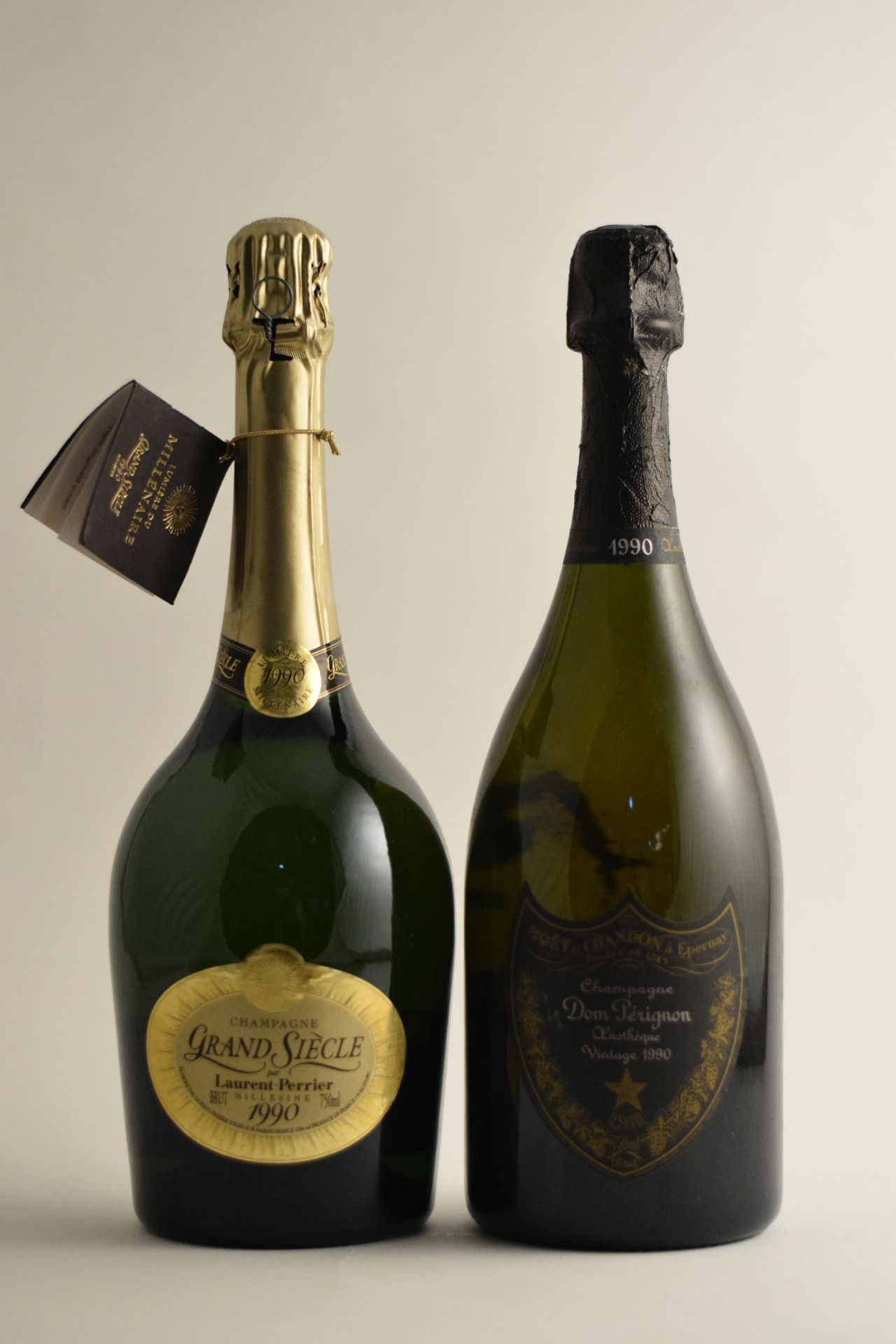 Dom Pérignon Oenothèque 1990 (1) Laurent Perrier Grande Siècle, Lumière du Millénaire 1990 (1)