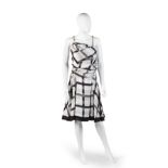 Grey Check Silk Handkerchief Dress, Louis Vuitton, 2000s,