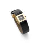 18k Yellow Gold Matelasse Ladies Wristwatch, Chanel, c.1993, (Includes box)