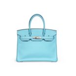 Bleu Du Nord Epsom Birkin 30, Hermès, 2019, (Includes padlock, cloche, keys, dust bag, rain jac...