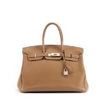 Gold Togo Birkin 35, Hermes, c. 2010, (Includes padlock, cloche, keys, and dust bag )