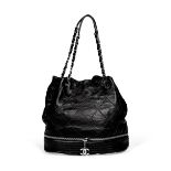 Navy Wild Stitch Quilted Duffel Bag, Chanel, c.2006-08, (Includes serial sticker)
