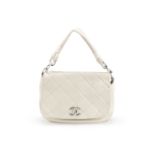 Cream Shoulder Flap Bag, Chanel, c. 2006-08, (Includes serial sticker and authenticity card )