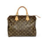 Monogram Speedy 30, Louis Vuitton, c. 2002, (Includes padlock and key)