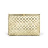 Gold Leather Boy Pouch, Chanel, c. 2015-16,