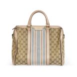 Dusky Pink Monogram Boston Bag, Gucci, 2000s, (Includes detachable shoulder strap)