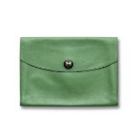 Green Epsom Rio Clutch, Hermès, c. 1994, (Includes dust bag)