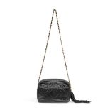 Black Satin Camera Tassel Bag, Chanel, c. 1991-94, (Includes serial sticker and dust bag)
