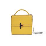 Jaune Ambre Chèvre Mysore Cinhetic Bag, Hermès, c. 2019, (Includes dust bag)