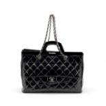 Black Classic Shopper Frame Bag, Chanel, c. 2014-15, (Includes serial sticker )