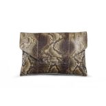 Python Antigona Envelope Clutch, Givenchy, (Includes dust bag)