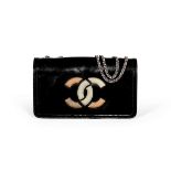 Black Vinyl Lipstick Flap Bag, Chanel, c. 2012-13, (Includes serial sticker and authenticity card)
