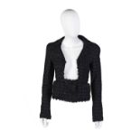 Black Boucle Cropped Jacket, Chanel, Spring 2005,