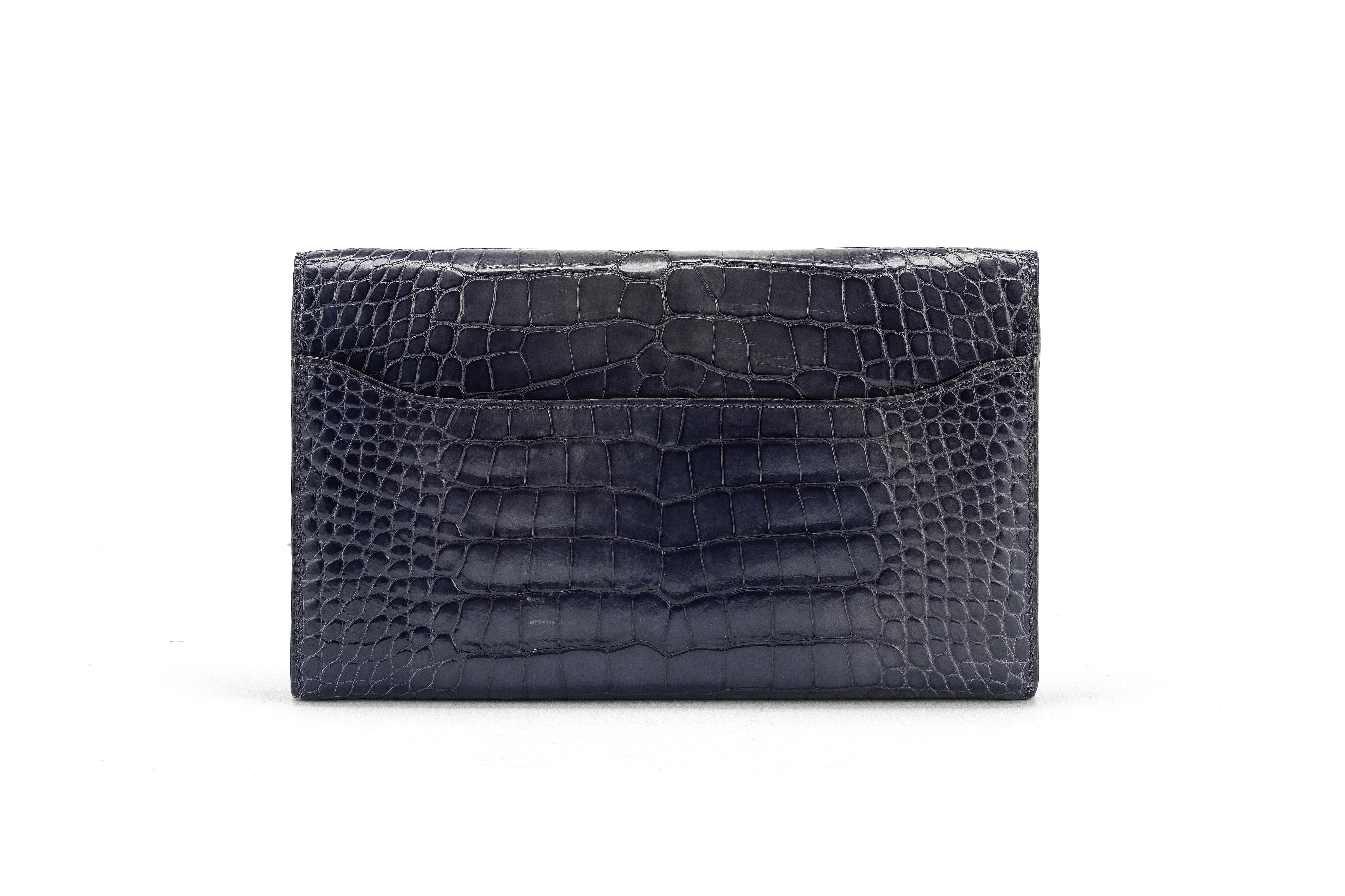 Blue Saphir and Blue Paon Alligator Constance Wallet, Hermes, c. 2017, (Includes box) - Image 2 of 2