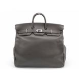 Graphite Clemence HAC Birkin 50, Hermès, c. 2010, (Includes padlock, cloche, keys, dust bags, a...