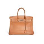 Brique Vache Liegee Birkin 35, Hermes, 2008, (Includes padlock, keys, cloche, and rain jacket)