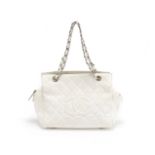 White Caviar Petite Shopping Tote (PST), Chanel, c. 2008-09,