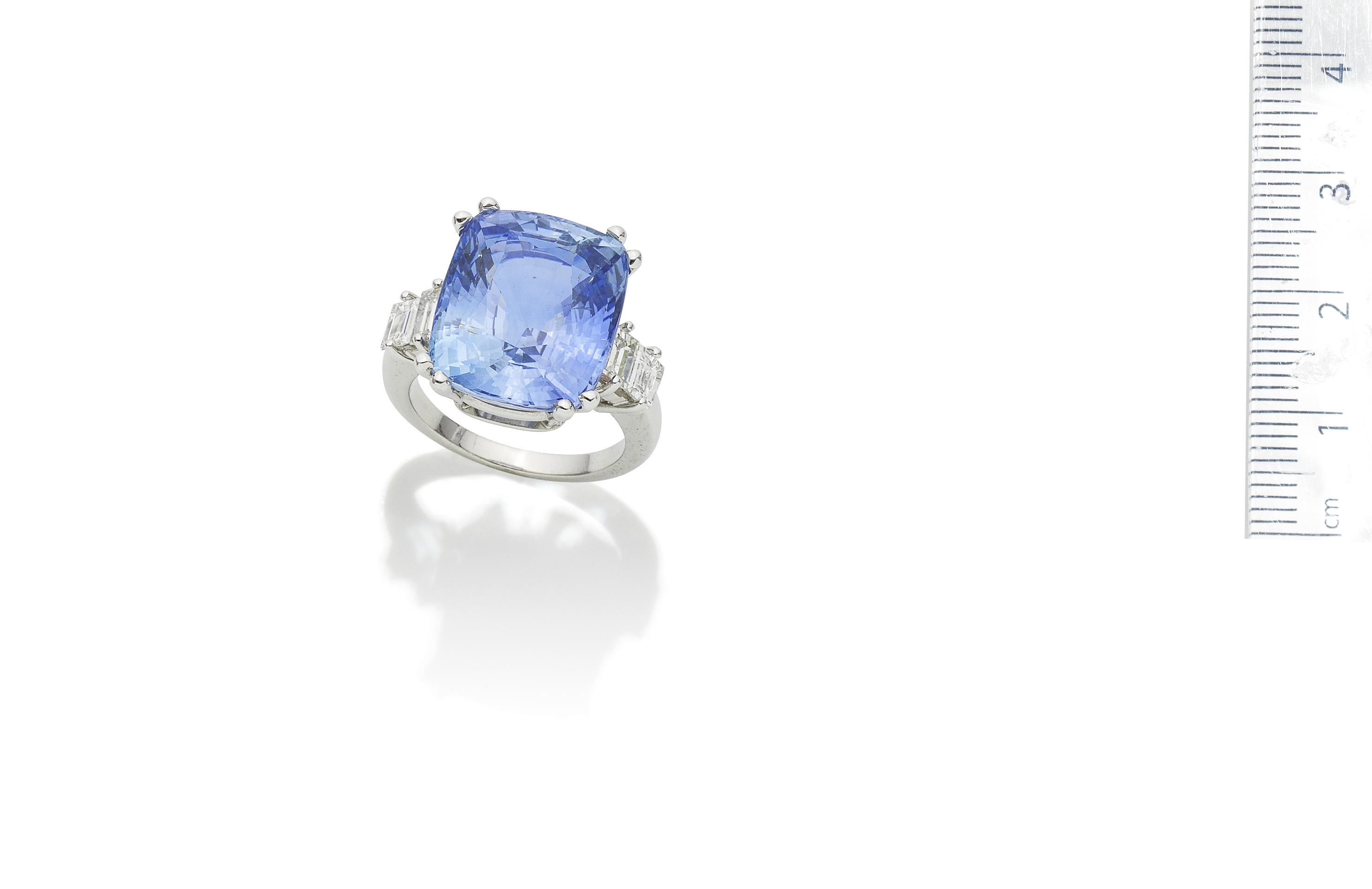 A sapphire and diamond ring