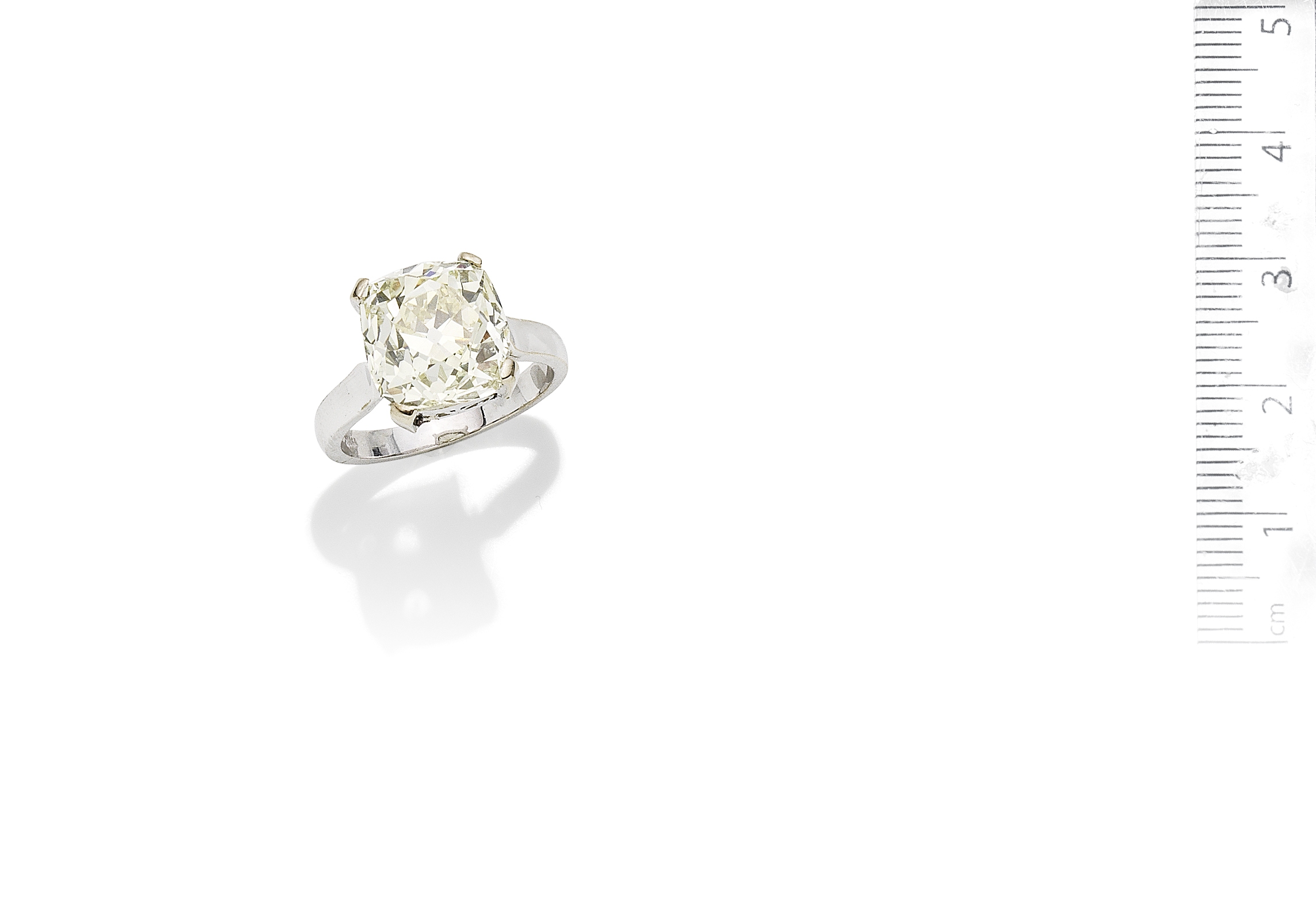 A diamond single-stone ring