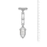 An Art Deco diamond lapel watch, by Chaumet,