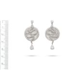 A pair of diamond 'Snake' pendent earrings, by Graff