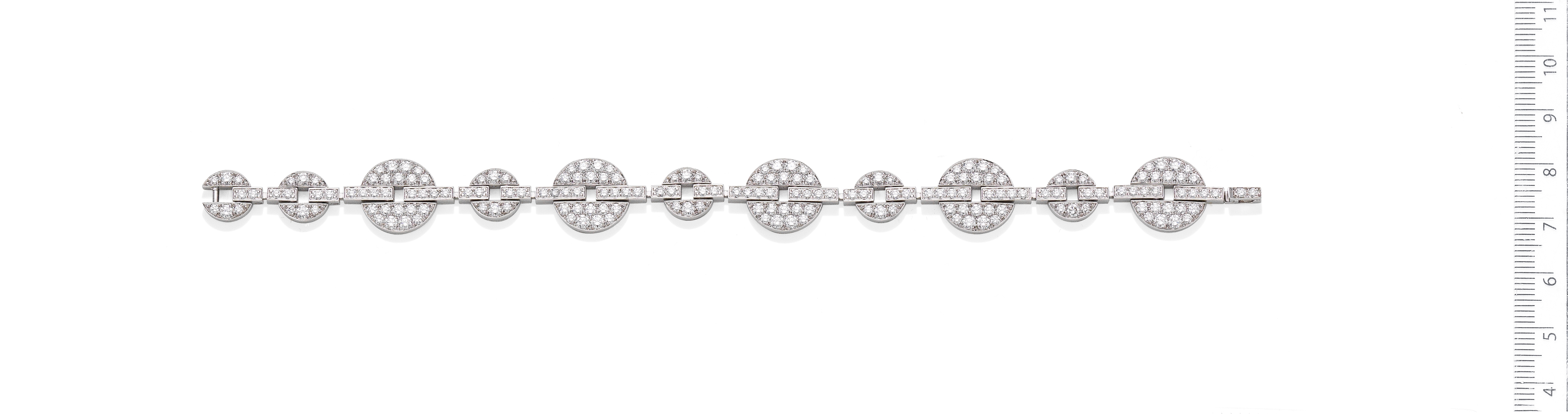 A Diamond 'Himalia' Bracelet and Ring Suite, by Cartier (2) - Image 2 of 2