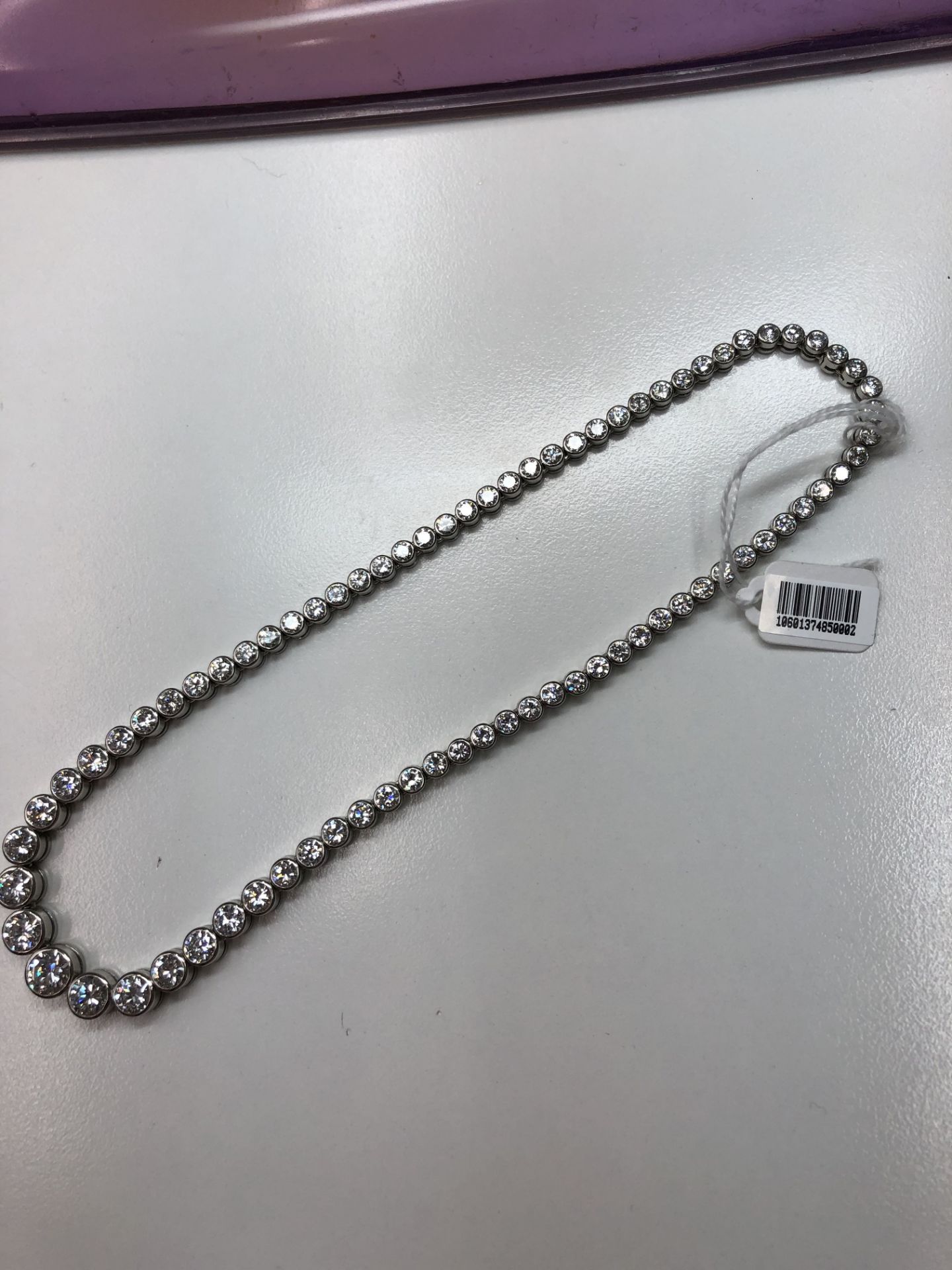 A diamond rivière necklace