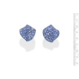 A PAIR OF SAPPHIRE AND DIAMOND EARRINGS, BY MARGHERITA BURGENER