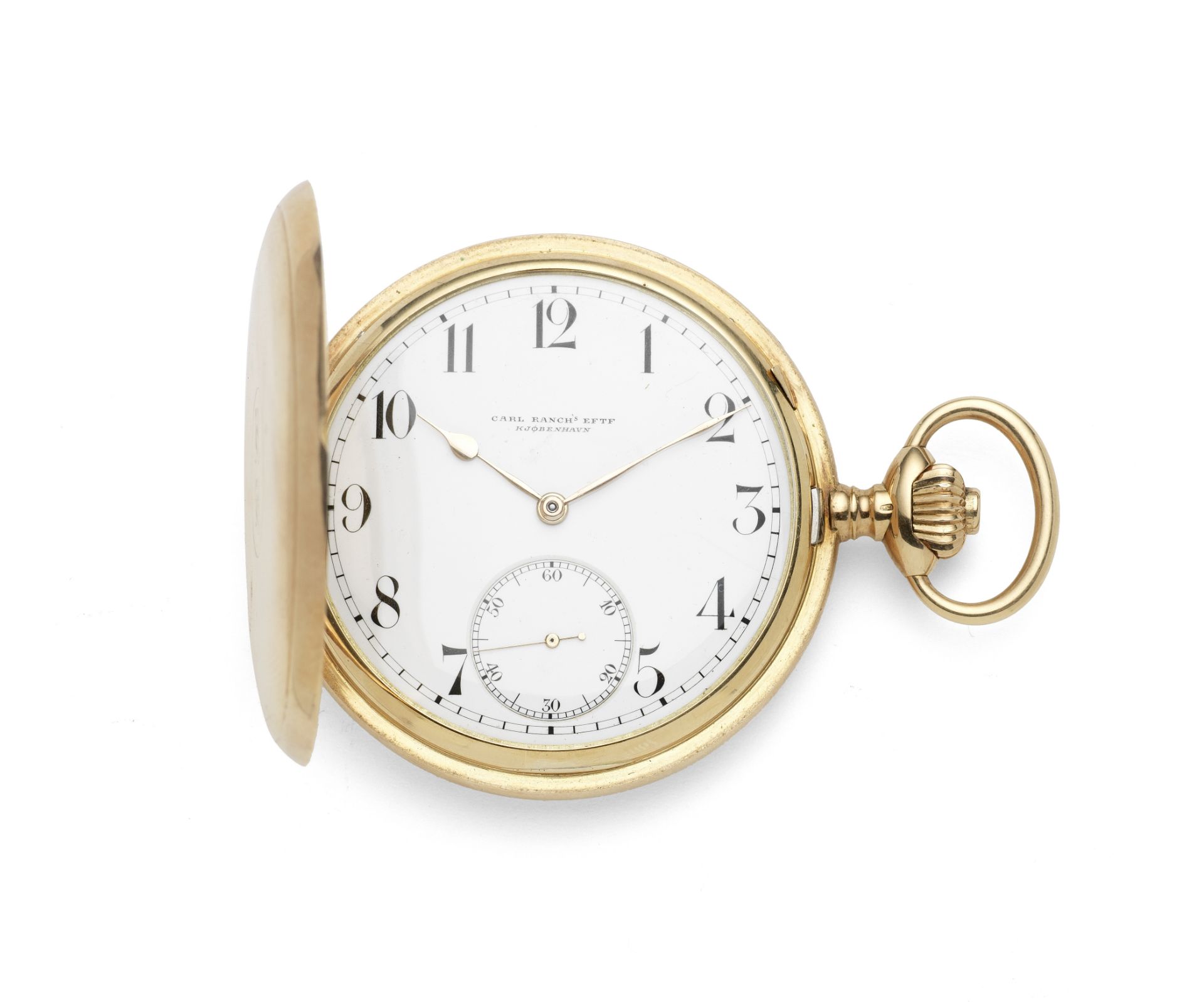 Vacheron & Constantin Retailed by Carl Ranch's Eftf, Kj&#934;benhavn (sic). A 14K gold keyless wi...