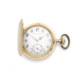 National Watch. An 18K gold keyless wind full hunter pocket watch Circa 1900