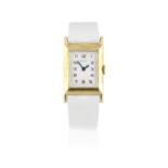 Jaeger-LeCoultre for Cartier. A lady's 18K gold manual wind rectangular wristwatch Circa 1940