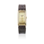 Rolex. A fine 18K gold manual wind rectangular wristwatch Prince, Ref: 1599, Circa 1930