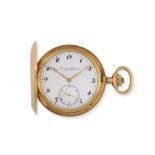 International Watch Company. An 18K gold keyless wind full hunter pocket watch Circa 1910