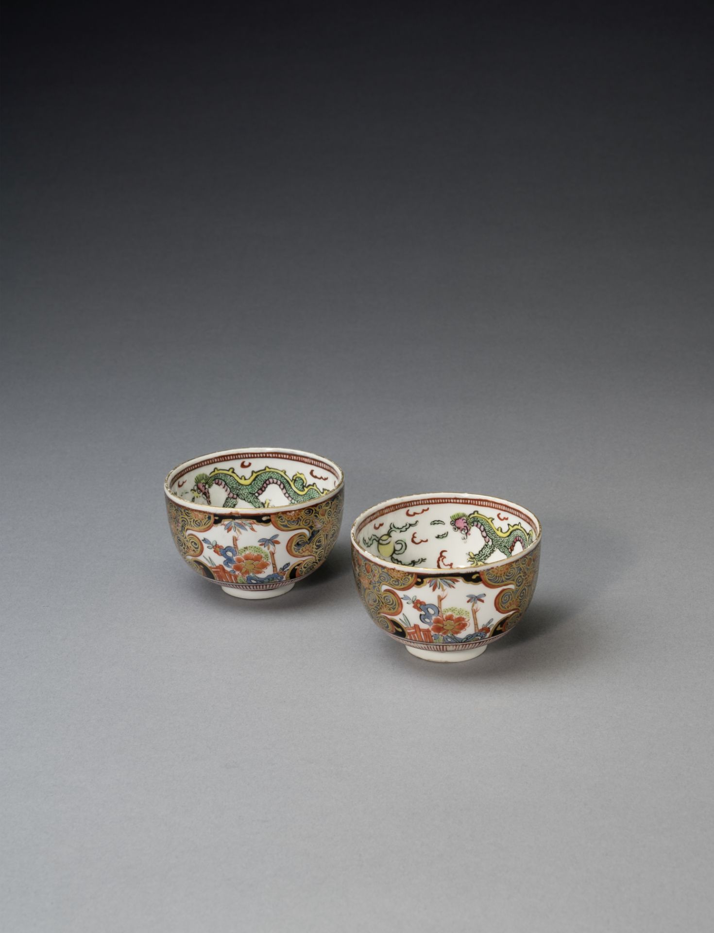 Two Meissen small bowls, mid 18th century