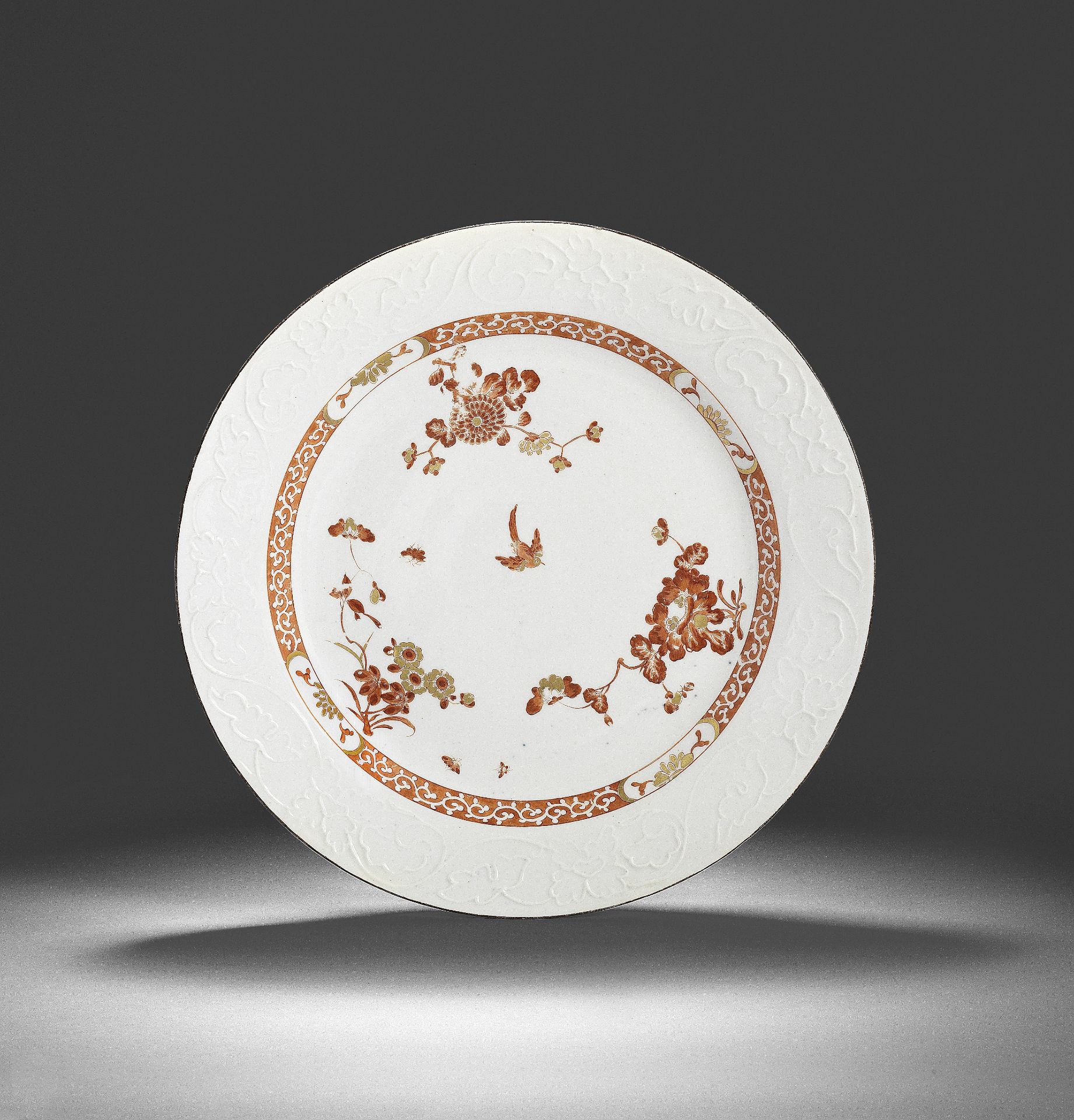 A Meissen circular dish, circa 1735