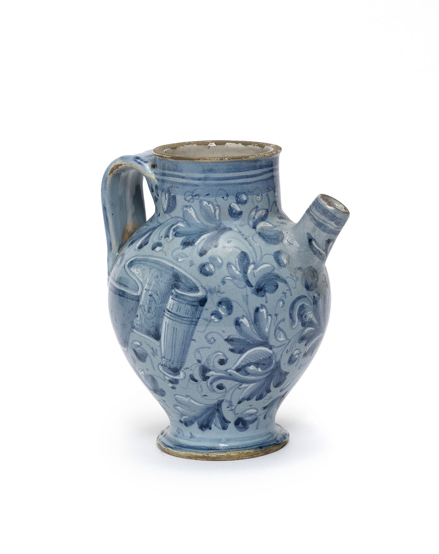 An Italian maiolica Wet-Drug Jar, possibly Venice or Rome, dated 1601