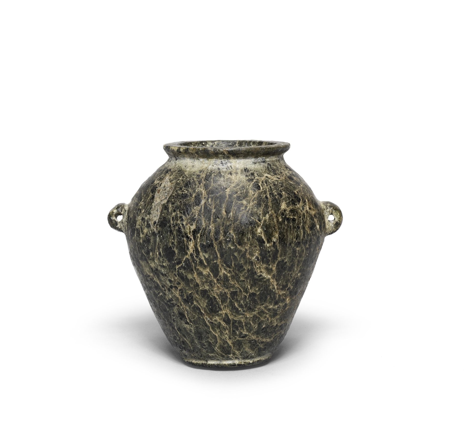 An Egyptian serpentine jar