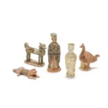 A group of glazed animals and figures Probably Song Dynasty (5)