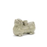 A Yueyao olive green glazed 'lion' vessel Western Jin Dynasty