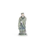 A polychrome figure of an Immortal Late Qing Dynasty