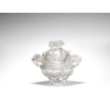 A hair-crystal incense burner and cover 19th century (2)