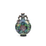 A large cloisonné-enamel moon flask 19th century