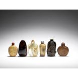 A group of six various snuff bottles 19th/20th century (11)