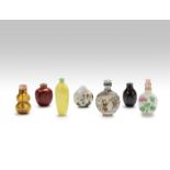 Six glass snuff bottles Late Qing Dynasty (9)