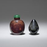 Two glass snuff bottles Qing Dynasty (2)