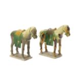 A pair of sancai glazed horses Ming Dynasty (2)