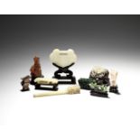 A group of jade and hardstone carvings Ming Dynasty and later (15)